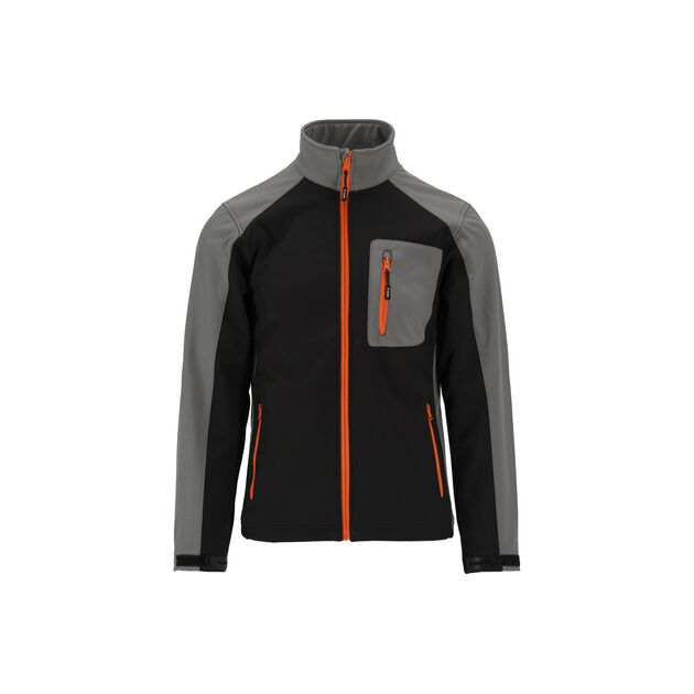 Куртка робоча SOFTSHELL YATO, розмір L, чорнo-сіра, 3 кармана, 96% поліестер, 4% спандекс, фото  | SNABZHENIE.com.ua