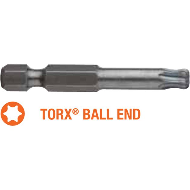 Насадка викруткова TORX T30K x 50 мм BallEnd, подовжена, уп. 5 шт., фото  | SNABZHENIE.com.ua