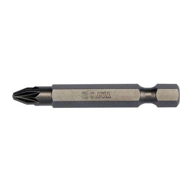 Насадка отверточная YATO Pozidriv PZ2 50 мм HEX 1/4 (10 шт.), фото  | SNABZHENIE.com.ua