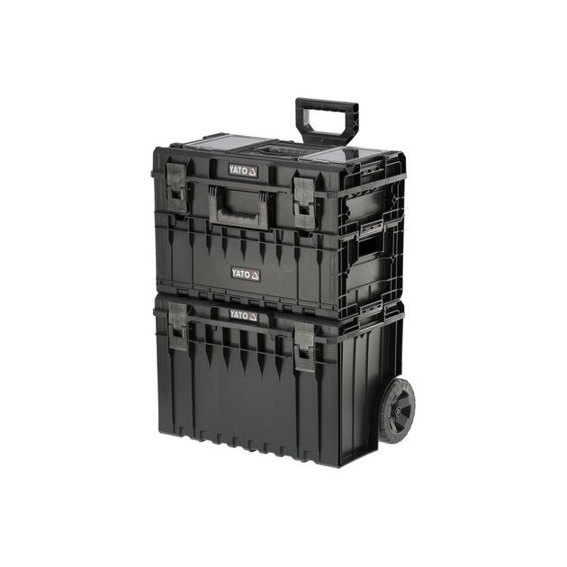 Ящик для инструментов YATO 3 секции, 2 органайзера, 2 колеса, фото  | SNABZHENIE.com.ua