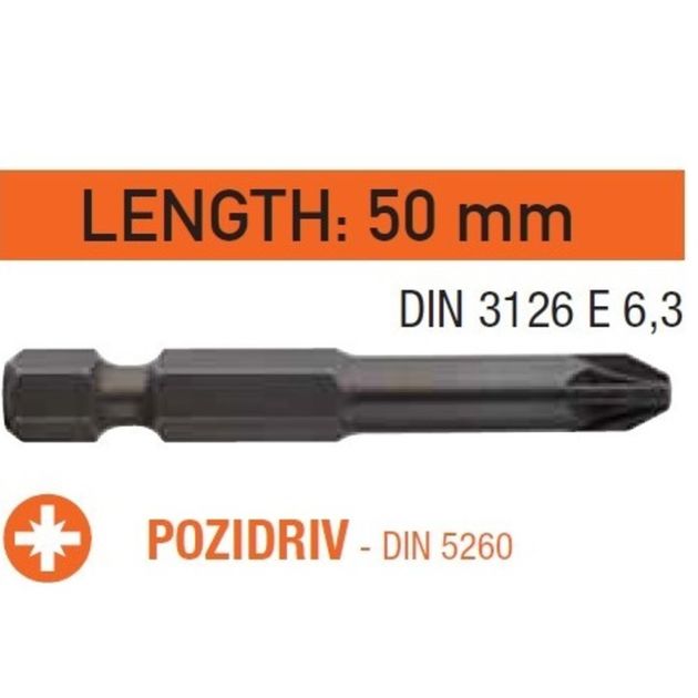 Насадка отверточная USH Industry TORX T30 x 50 мм, уп. 10 шт., фото  | SNABZHENIE.com.ua