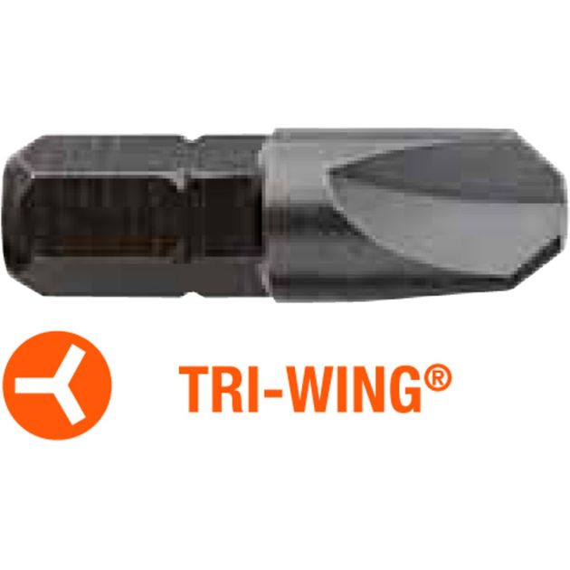 Насадка викруткова TRI-WING TW4 x 25 мм, уп. 5 шт., фото  | SNABZHENIE.com.ua