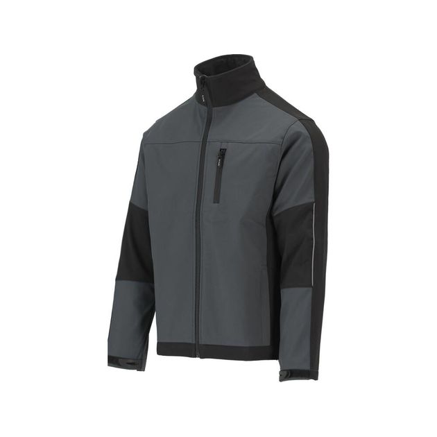 Рабочая куртка SOFTSHELL YATO L, черно-серая, 3 кармана, 96% ПЭ, фото  | SNABZHENIE.com.ua