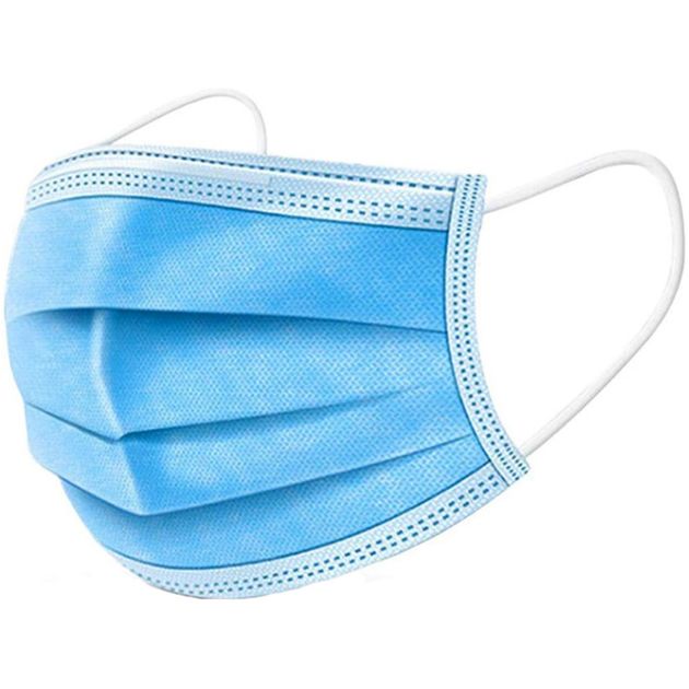 Медицинские хирургические защитные маски одноразовые, 50 шт., фото  | SNABZHENIE.com.ua