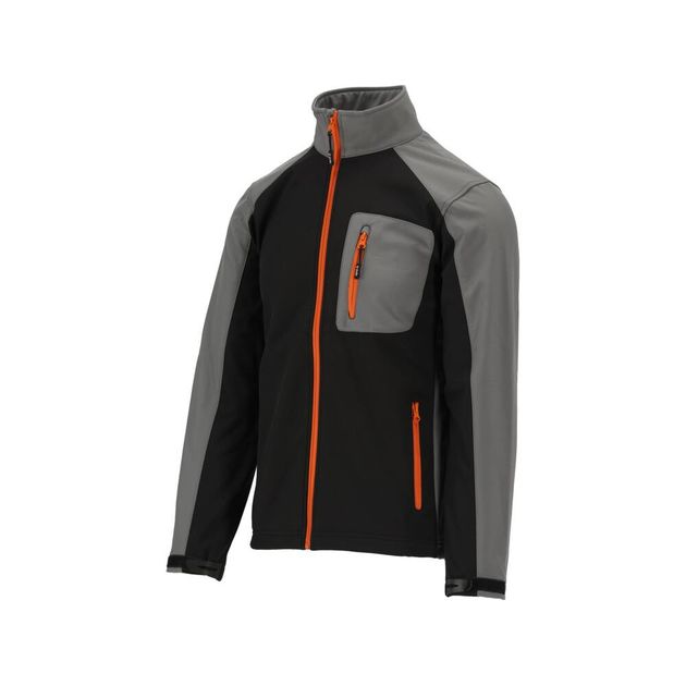 Рабочая куртка SOFTSHELL YATO XL, черно-серая, 3 кармана, фото  | SNABZHENIE.com.ua