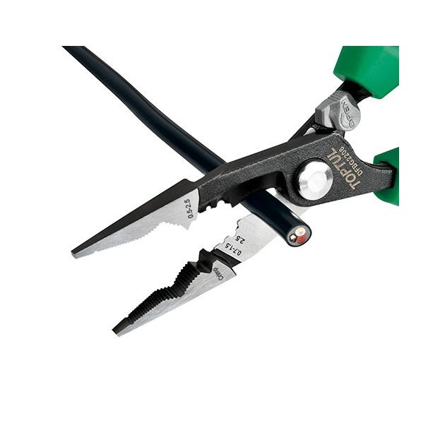 Плоскогубці електрика багатофункціональні 8 (200мм) TOPTUL DFBG2208, фото , зображення 3 | SNABZHENIE.com.ua