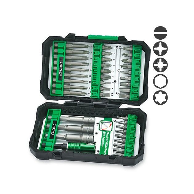 Набор бит и головок 1/4" 40 ед. TOPTUL GAEW4001, фото  | SNABZHENIE.com.ua