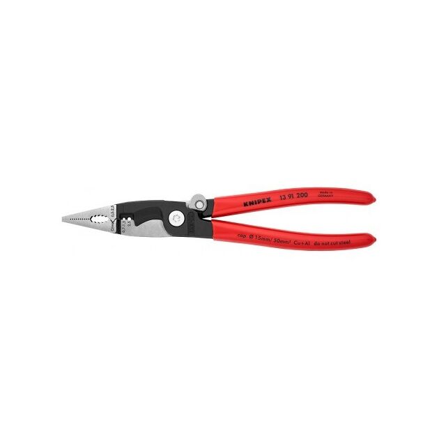 Багатофункціональні кліщі для електромонтажних робіт KNIPEX 13 91 200, фото  | SNABZHENIE.com.ua