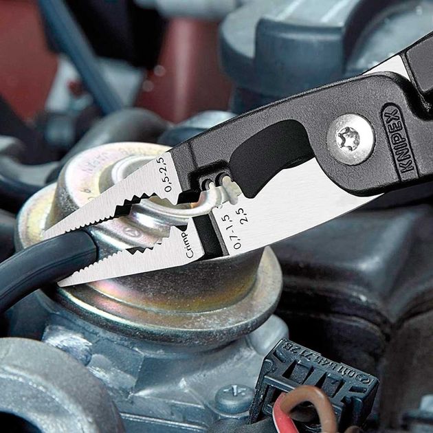 Багатофункціональні кліщі для електромонтажних робіт KNIPEX 13 82 200, фото , изображение 3 | SNABZHENIE.com.ua