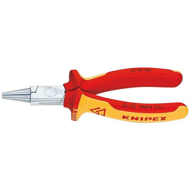 Круглогубці VDE KNIPEX 22 06 160, фото  | SNABZHENIE.com.ua