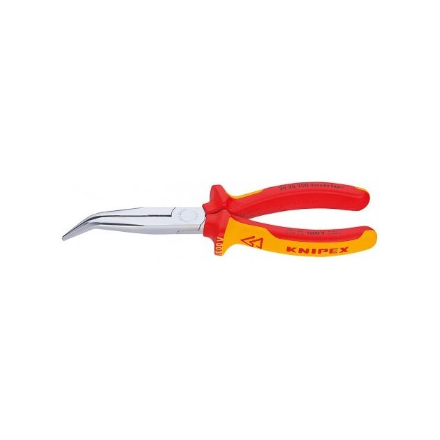 Плоскі круглогубці з ріжучими крайками KNIPEX 26 26 200, фото  | SNABZHENIE.com.ua
