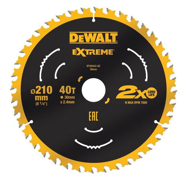 Диск пильный DeWALT EXTREME DT20433, фото  | SNABZHENIE.com.ua