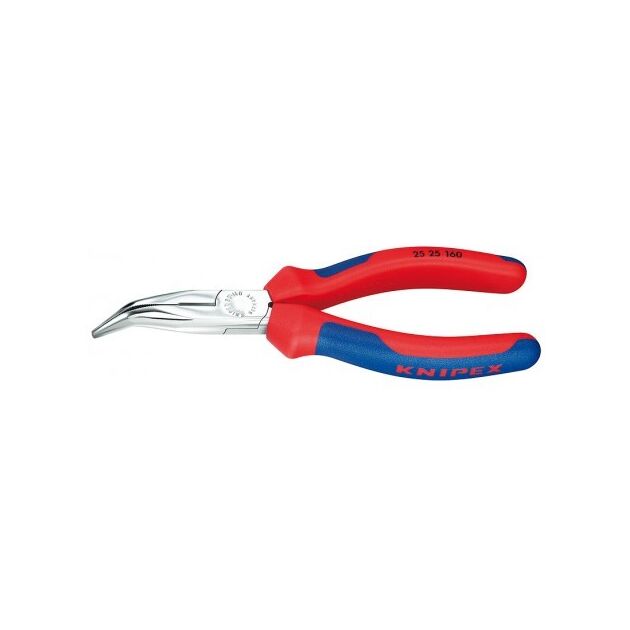 Плоскі круглогубці з ріжучими крайками KNIPEX 25 25 160, фото  | SNABZHENIE.com.ua