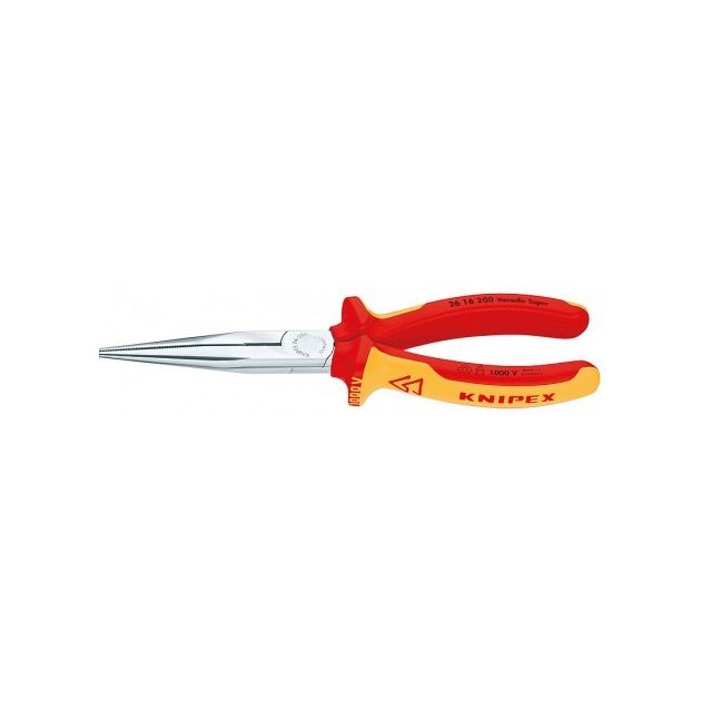 Плоскі круглогубці з ріжучими крайками KNIPEX 26 16 200, фото  | SNABZHENIE.com.ua