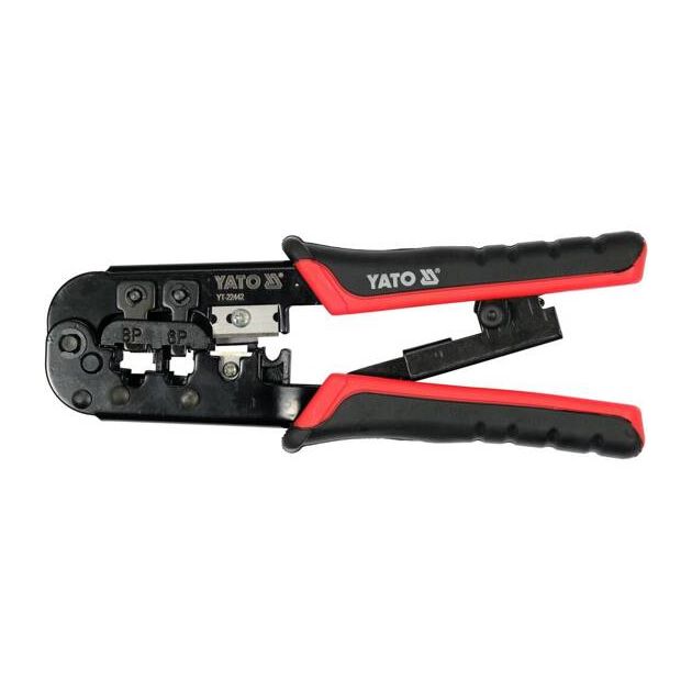 Клещи обжимные и stripping для проводов YATO, RJ45, RJ11, 190 мм, фото  | SNABZHENIE.com.ua