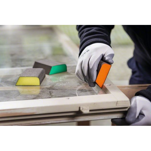 Губка Best for Flat and Edge Super fine BOSCH (2608608228) 69x97x26мм, фото , зображення 2 | SNABZHENIE.com.ua