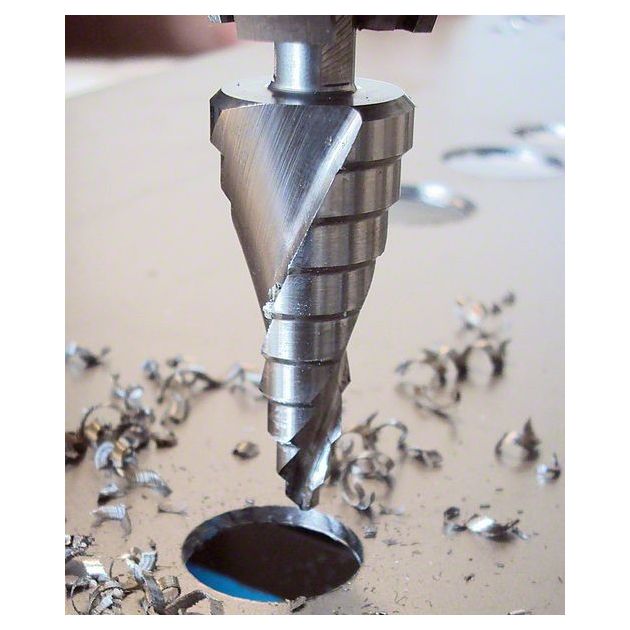 Ступеневе сверло HSS 12 ступ 6-39 мм BOSCH (2608597521), фото , зображення 4 | SNABZHENIE.com.ua Ступеневе сверло HSS 12 ступ 6-39 мм BOSCH (2608597521), фото , зображення 4 | SNABZHENIE.com.ua