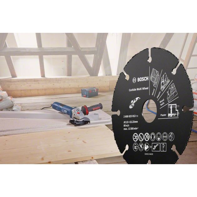 Твердосплавний відрізний круг 76 x 1,0 x 10 мм для деревини та пластику, прямий, Multi Wheel BOSCH (2608623011), фото , зображення 9 | SNABZHENIE.com.ua