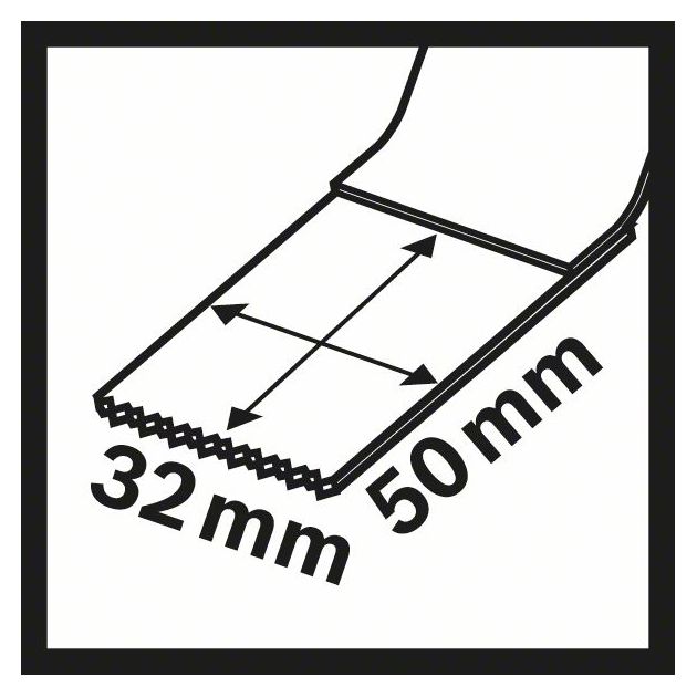 Полотно занурювальне 32x50 мм StarlockPlus CarbideMetalMax PAIZ 32 AT BOSCH (2608662555), фото , зображення 7 | SNABZHENIE.com.ua