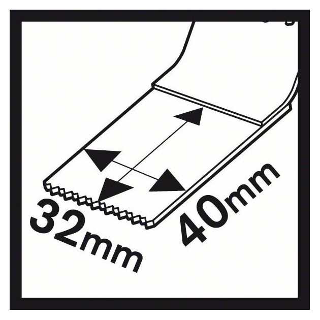 Полотно погружне 32x40 мм Starlock Carbide MetalMax AIZ 32 AT BOSCH (2608662018), фото , зображення 10 | SNABZHENIE.com.ua