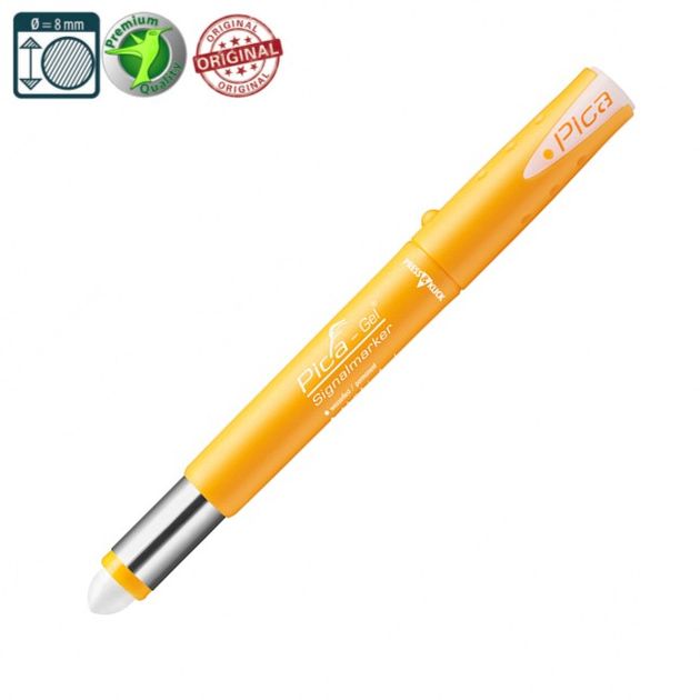 Водо-жаро стойкий маркер PICA GEL 8080, белый, фото , изображение 2 | SNABZHENIE.com.ua