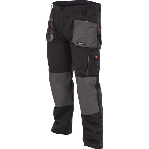 Штани робочі YATO, розмір L/XL; 65% - поліестер, 35% - бавовна, фото  | SNABZHENIE.com.ua