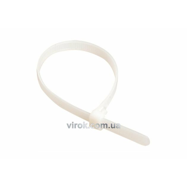 Хомут стяжний капрон. білий 160х4,8 100 шт. [150], фото  | SNABZHENIE.com.ua