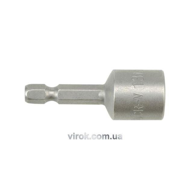 Насадка торцева магнітна 6-гранна YATO : HEX M13 x 48 мм, HEX Ø= 1/4&quot; [Блістер], фото  | SNABZHENIE.com.ua
