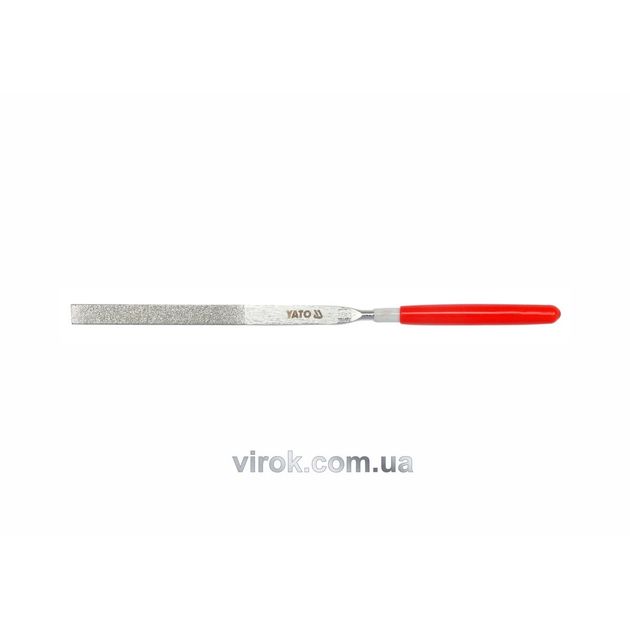 Надфиль алмазний YATO плоский, l= 140/50 мм, b= 3 мм [120/1200], фото  | SNABZHENIE.com.ua