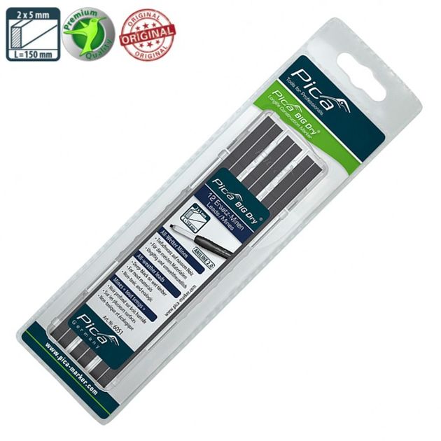 Сменные стержни Pica BIG Dry ANILINE 2.0 водостойкие, 12 шт., фото , изображение 5 | SNABZHENIE.com.ua