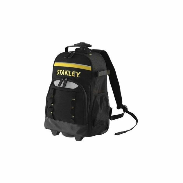 Рюкзак для інструмента STANLEY ESSENTIAL на колесах з телескопічною ручкою, вантажопідйомність - 15 кг, фото , зображення 2 | SNABZHENIE.com.ua