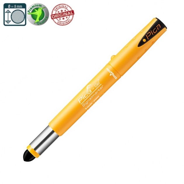 Маркер PICA GEL 8083, водо-жаро стойкий, черный, фото , изображение 2 | SNABZHENIE.com.ua