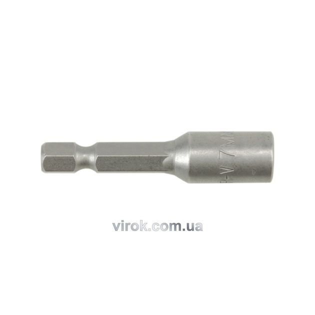 Насадка торцева магнітна 6-гранна YATO : HEX M7 x 48 мм, HEX Ø= 1/4&quot; [Блістер], фото  | SNABZHENIE.com.ua