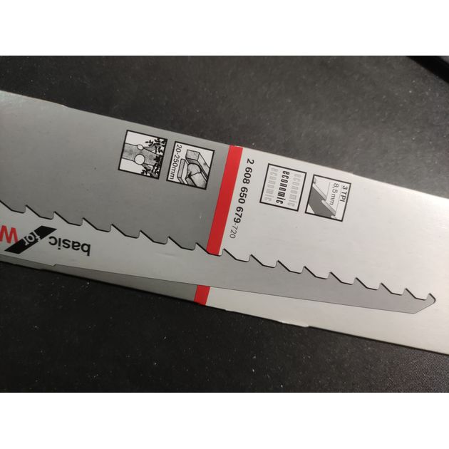 Полотно сабельной пилы S 1617 K по дереву, 5 шт. BOSCH (2608650679), фото , изображение 6 | SNABZHENIE.com.ua