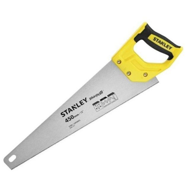 Ножівка по дереву STANLEY "SHARPCUT", 450 мм, 11 зубців/1", фото  | SNABZHENIE.com.ua
