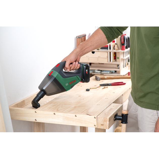 Пылесос Bosch UniversalVac 18 с аккумулятором PBA 18 V 2,5 Ah, фото , изображение 10 | SNABZHENIE.com.ua Пылесос Bosch UniversalVac 18 с аккумулятором PBA 18 V 2,5 Ah, фото , изображение 10 | SNABZHENIE.com.ua