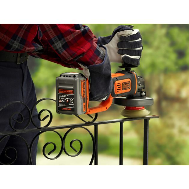 Аккумуляторная шлифмашина BLACK+DECKER BCG720N, фото , изображение 6 | SNABZHENIE.com.ua Аккумуляторная шлифмашина BLACK+DECKER BCG720N, фото , изображение 6 | SNABZHENIE.com.ua