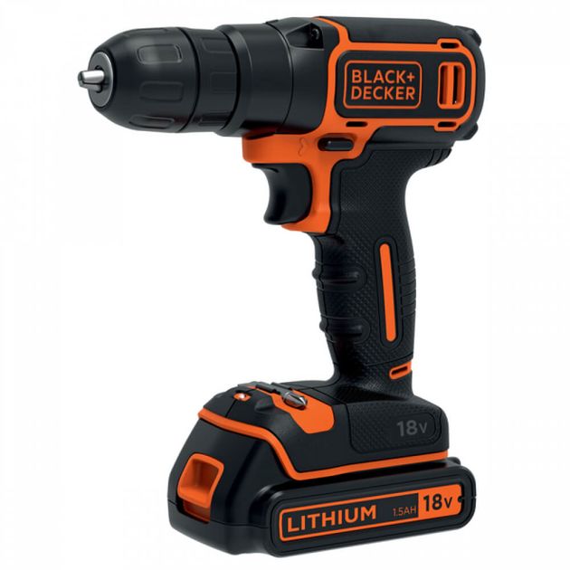 Аккумуляторная дрель-шуруповерт BLACK+DECKER BDCD18, фото  | SNABZHENIE.com.ua