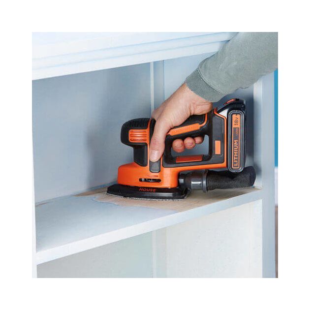 Вибрационная аккумуляторная шлифмашина BLACK DECKER BDCDS18N, фото , изображение 6 | SNABZHENIE.com.ua Вибрационная аккумуляторная шлифмашина BLACK DECKER BDCDS18N, фото , изображение 6 | SNABZHENIE.com.ua