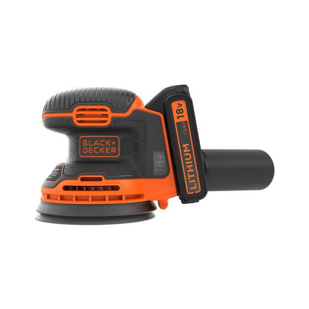 Аккумуляторная эксцентриковая шлифмашина BLACK DECKER BDCROS18, фото  | SNABZHENIE.com.ua