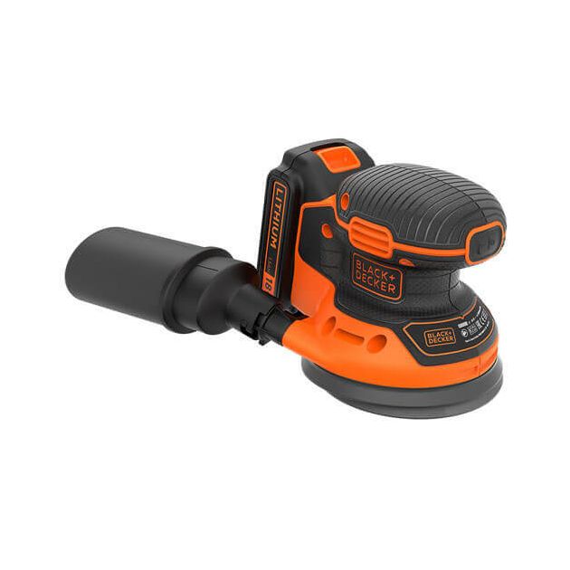 Ексцентрикова шліфмашина акумуляторна BLACK DECKER BDCROS18N, фото , зображення 2 | SNABZHENIE.com.ua Ексцентрикова шліфмашина акумуляторна BLACK DECKER BDCROS18N, фото , зображення 2 | SNABZHENIE.com.ua