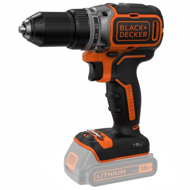 Аккумуляторная бесщёточная дрель-шуруповерт BLACK+DECKER BL186N, фото  | SNABZHENIE.com.ua