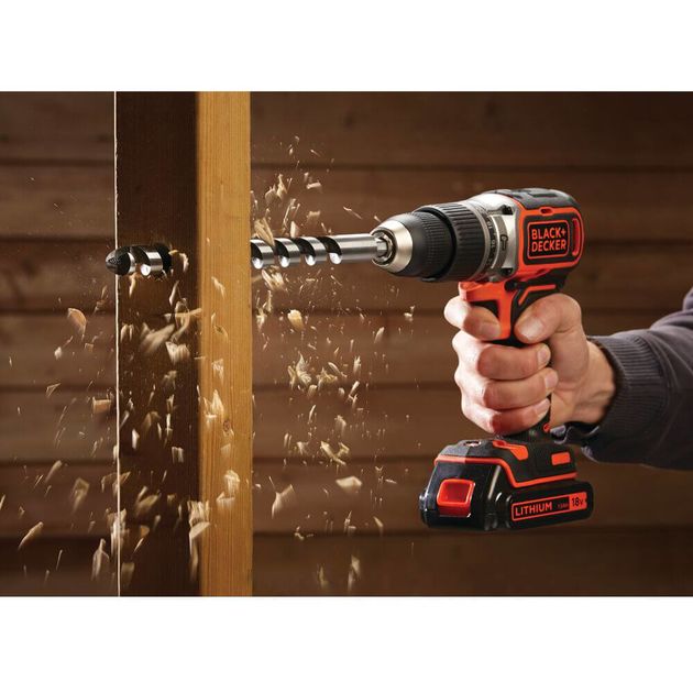 Дрель-шуруповерт ударная аккумуляторная BLACK+DECKER BL188N, фото , изображение 2 | SNABZHENIE.com.ua Дрель-шуруповерт ударная аккумуляторная BLACK+DECKER BL188N, фото , изображение 2 | SNABZHENIE.com.ua