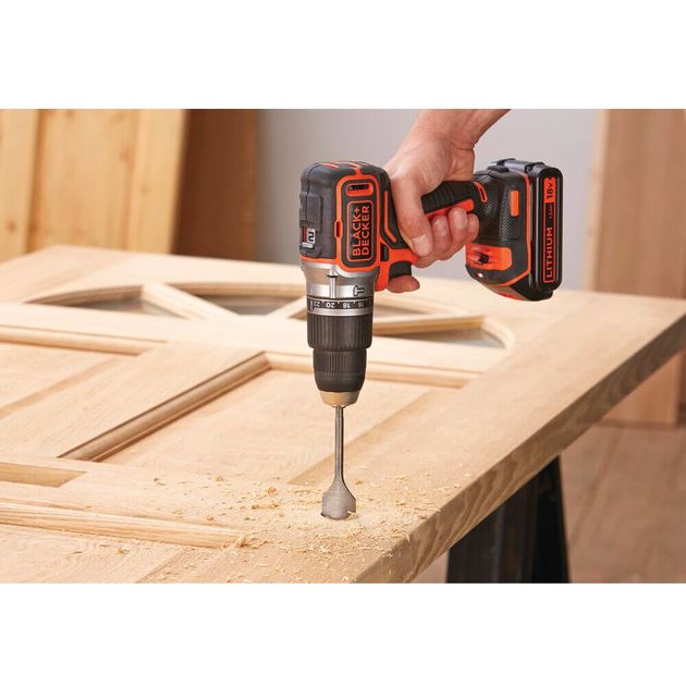 Дрель-шуруповерт ударная аккумуляторная BLACK+DECKER BL188N, фото , изображение 3 | SNABZHENIE.com.ua Дрель-шуруповерт ударная аккумуляторная BLACK+DECKER BL188N, фото , изображение 3 | SNABZHENIE.com.ua