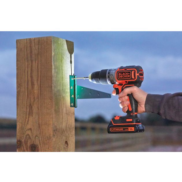 Дрель-шуруповерт ударная аккумуляторная BLACK+DECKER BL188N, фото , изображение 4 | SNABZHENIE.com.ua Дрель-шуруповерт ударная аккумуляторная BLACK+DECKER BL188N, фото , изображение 4 | SNABZHENIE.com.ua