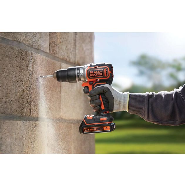 Дрель-шуруповерт ударная аккумуляторная BLACK+DECKER BL188N, фото , изображение 5 | SNABZHENIE.com.ua Дрель-шуруповерт ударная аккумуляторная BLACK+DECKER BL188N, фото , изображение 5 | SNABZHENIE.com.ua