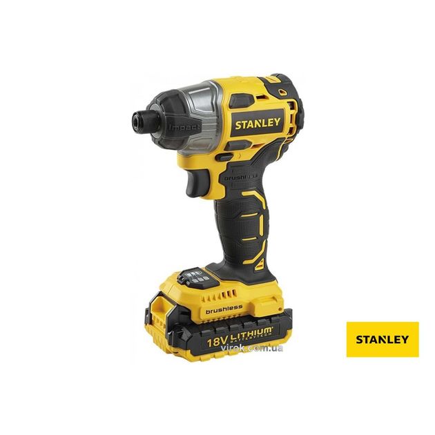 Безщеточный аккумуляторный шуруповерт STANLEY 18 В, 160 Нм, кейс, фото  | SNABZHENIE.com.ua