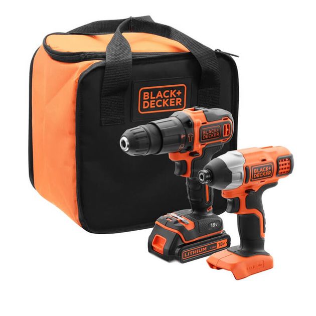 Набор инструментов BLACK+DECKER BCK21S1S, 2 предмета, фото  | SNABZHENIE.com.ua
