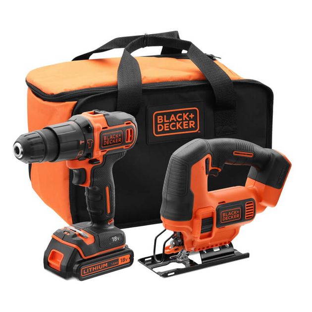 Набор инструментов BLACK+DECKER BCK22S1S, 2 предмета, фото  | SNABZHENIE.com.ua