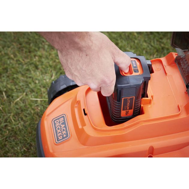 Газонокосилка акумуляторна BLACK+DECKER BCMW3336L2, фото , зображення 2 | SNABZHENIE.com.ua Газонокосилка акумуляторна BLACK+DECKER BCMW3336L2, фото , зображення 2 | SNABZHENIE.com.ua